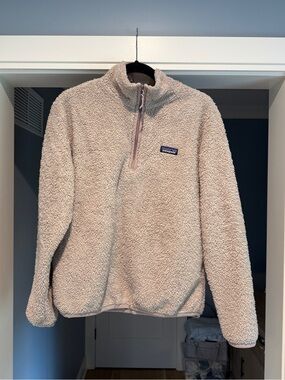 Patagonia Cream Sherpa Quarter-Zip Pullover